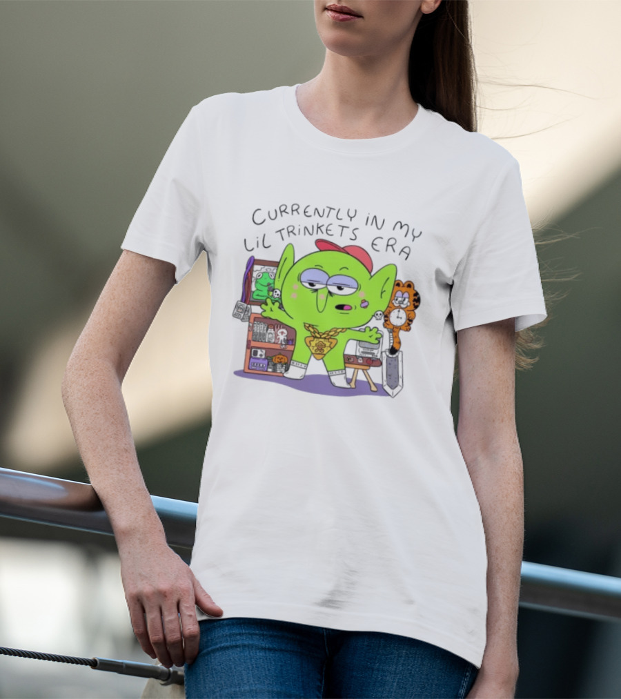 Currently In My Lil Trinkets Era Green Goblin Collectibles Fantasy Fun T-Shirt