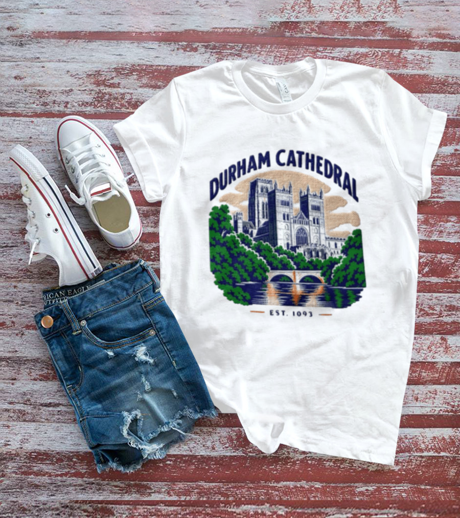 Durham Cathedral Est 1093 Iconic Landmark Travel Souvenir T-Shirt