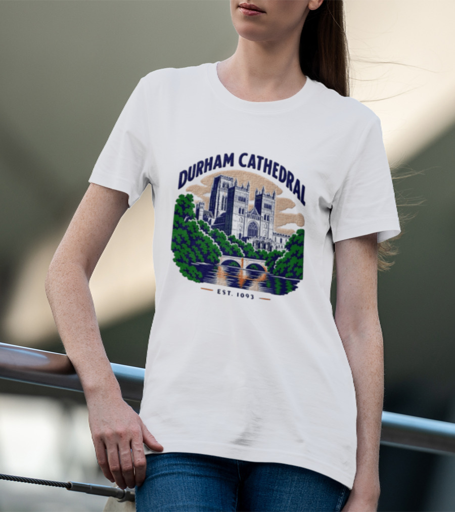 Durham Cathedral Est 1093 Iconic Landmark Travel Souvenir T-Shirt