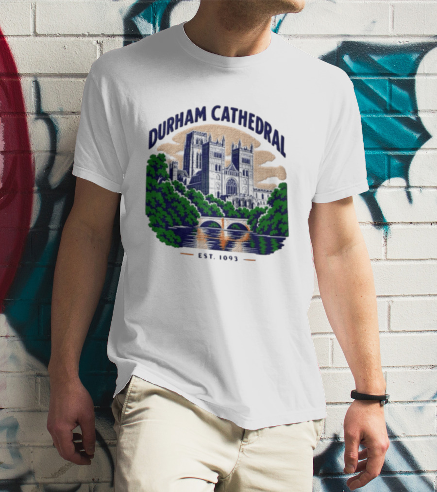 Durham Cathedral Est 1093 Iconic Landmark Travel Souvenir T-Shirt