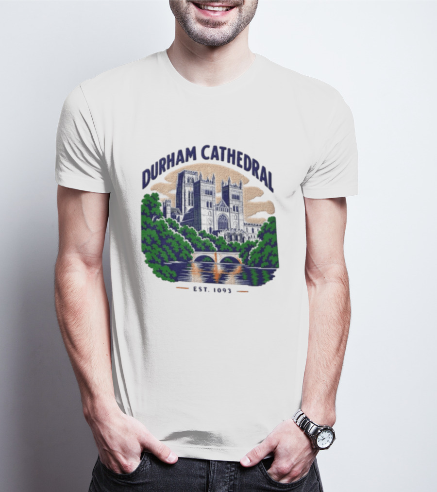Durham Cathedral Est 1093 Iconic Landmark Travel Souvenir T-Shirt