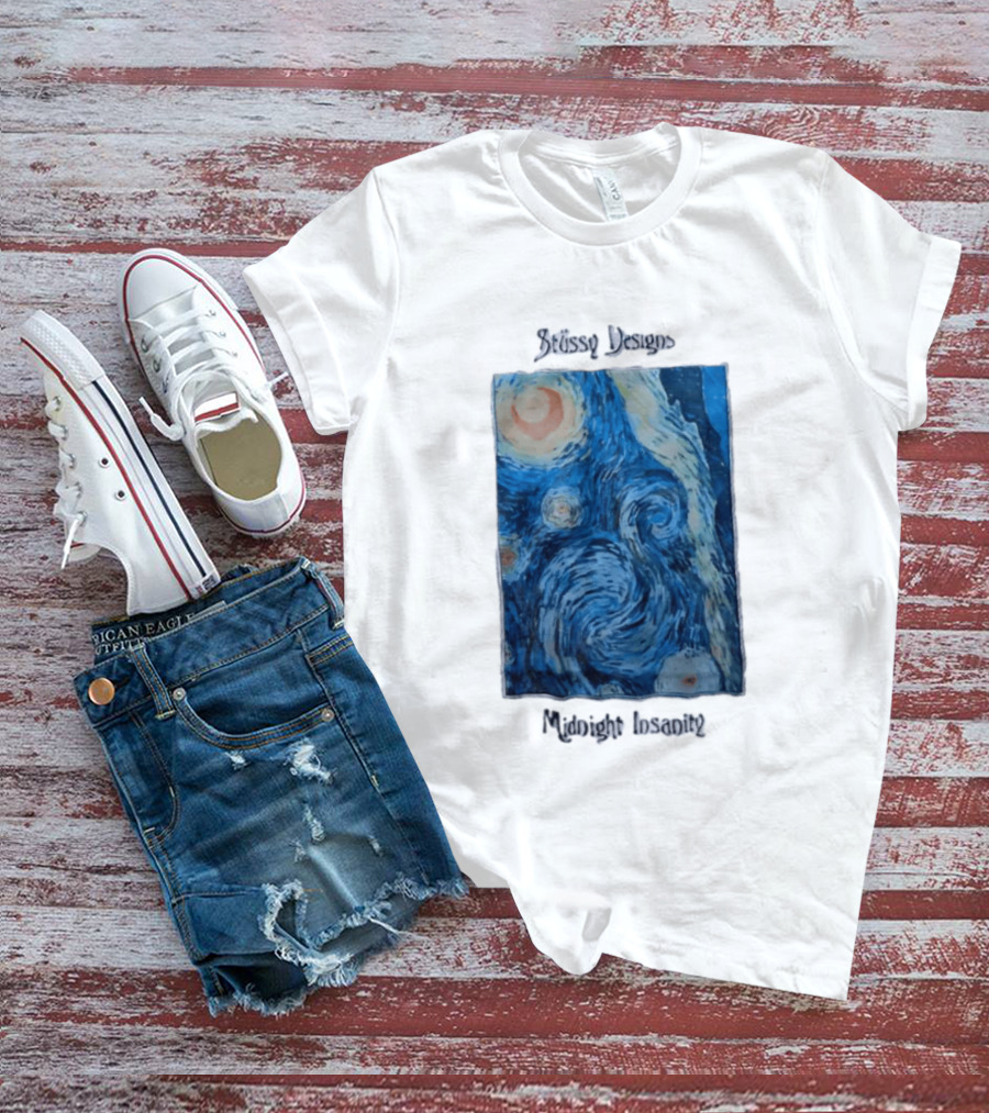 Stüssy Midnight Insanity The Starry Night T-Shirt