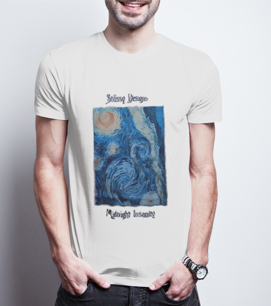 Stüssy Midnight Insanity The Starry Night T-Shirt