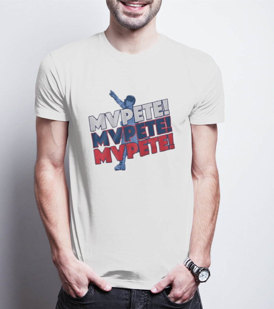 Pete Crow Armstrong Chicago Cubs MVPete Chant Celebration T-Shirt