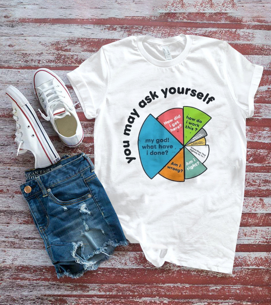You May Ask Yourself My God What Have I Done How Do I Work This Pie Chart T-Shirt