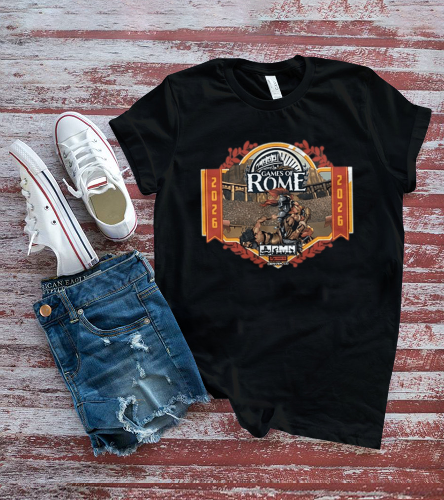RMN Events Games Of Rome 2026 Gladiator Arena T-Shirt