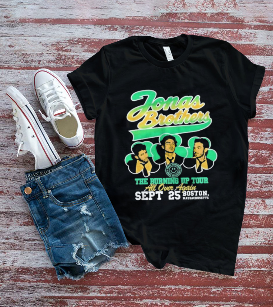 Jonas Brothers The Bringing Up Tour All Over Again Sept 25 Boston Massachusetts T-Shirt