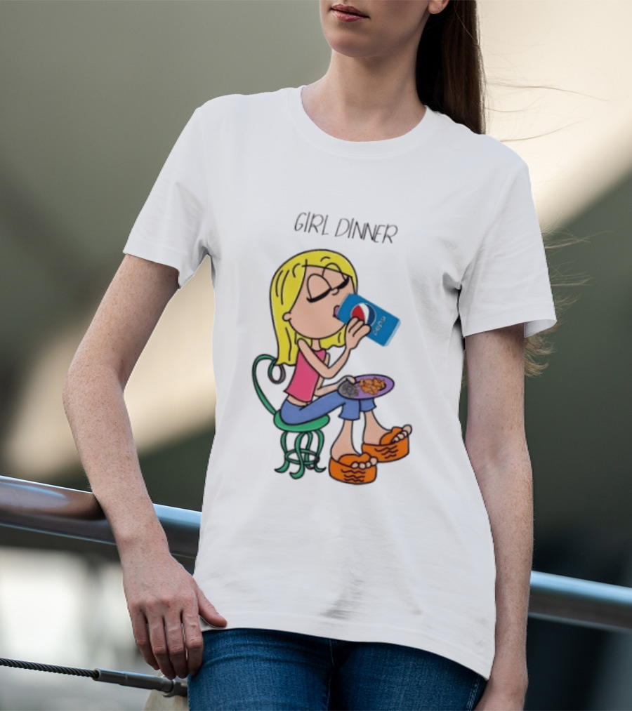 Lizzie McGuire Y2K Girl Dinner Pepsi Retro Fashion T-Shirt