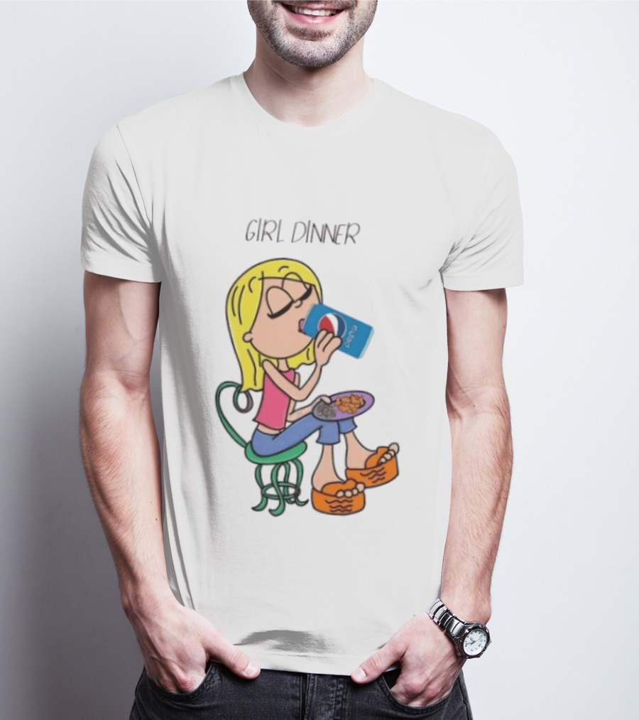 Lizzie McGuire Y2K Girl Dinner Pepsi Retro Fashion T-Shirt