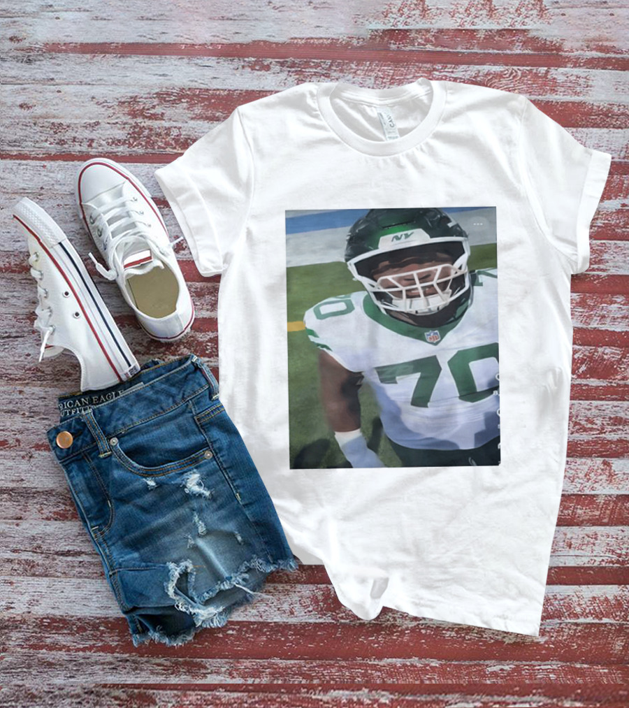 New York Jets Number 70 Football Player NFL Jersey T-Shirt