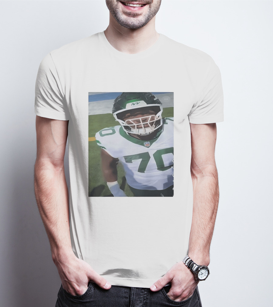 New York Jets Number 70 Football Player NFL Jersey T-Shirt
