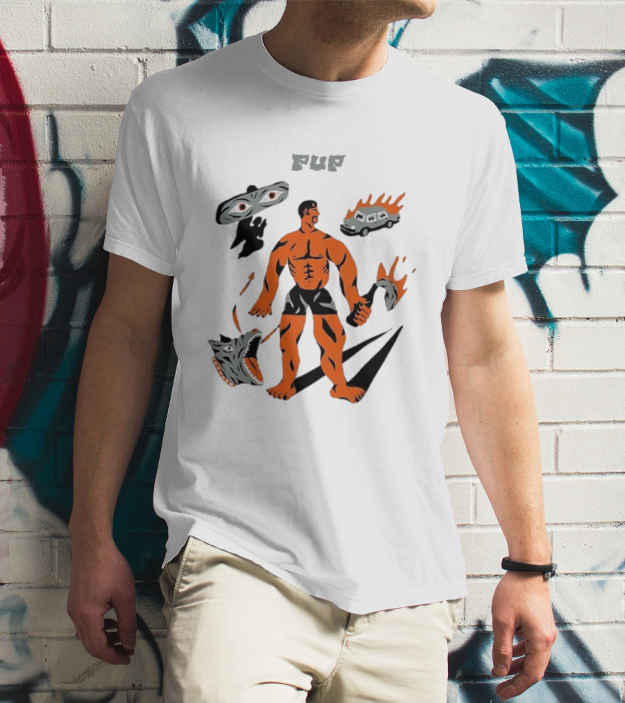 Pup Band Punk Rock Alternative Music Fire Eyed Van And Warrior Scene T-Shirt