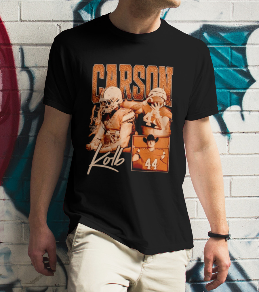 Carson Kolb 44 Football Player Collage T-Shirt