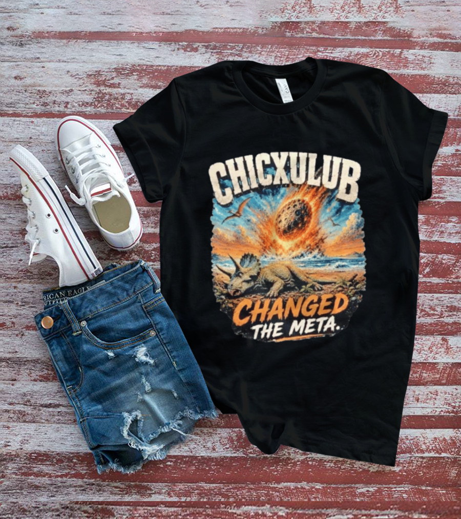 Chicxulub Asteroid Impact Dinosaur Triceratops Extinction Event T-Shirt