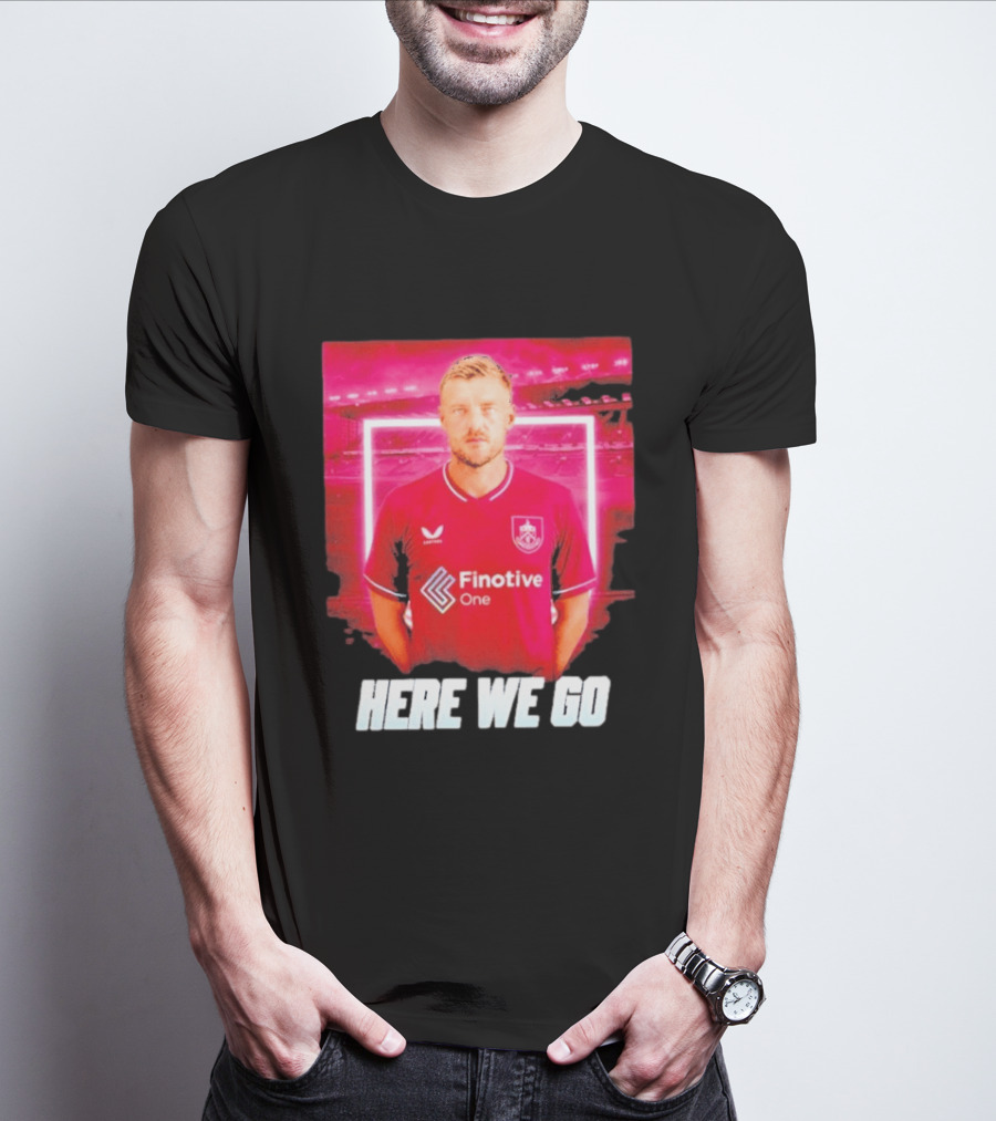 Jamie Vardy Here We Go Burnley Transfer News T-Shirt