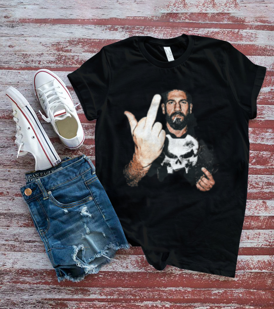 Jon Bernthal Punisher Middle Finger Iconic Gesture T-Shirt
