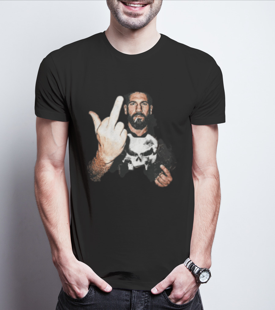 Jon Bernthal Punisher Middle Finger Iconic Gesture T-Shirt