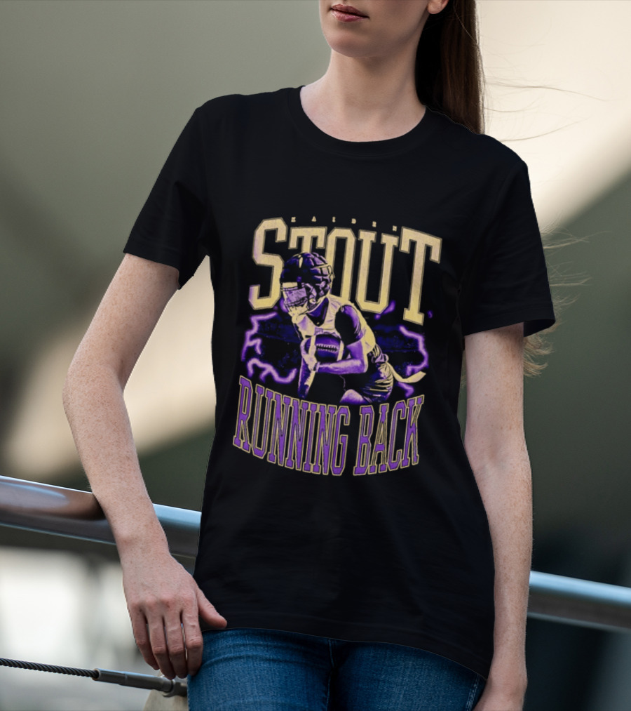 Stout Running Back Football Player T-Shirt
