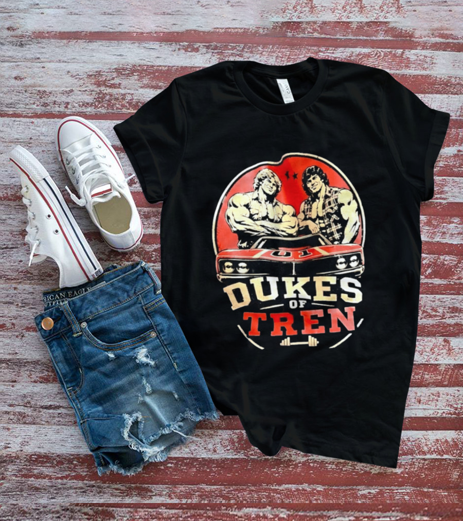 Dukes Of Tren Distressed Muscle Car Bodybuilding Power T-Shirt