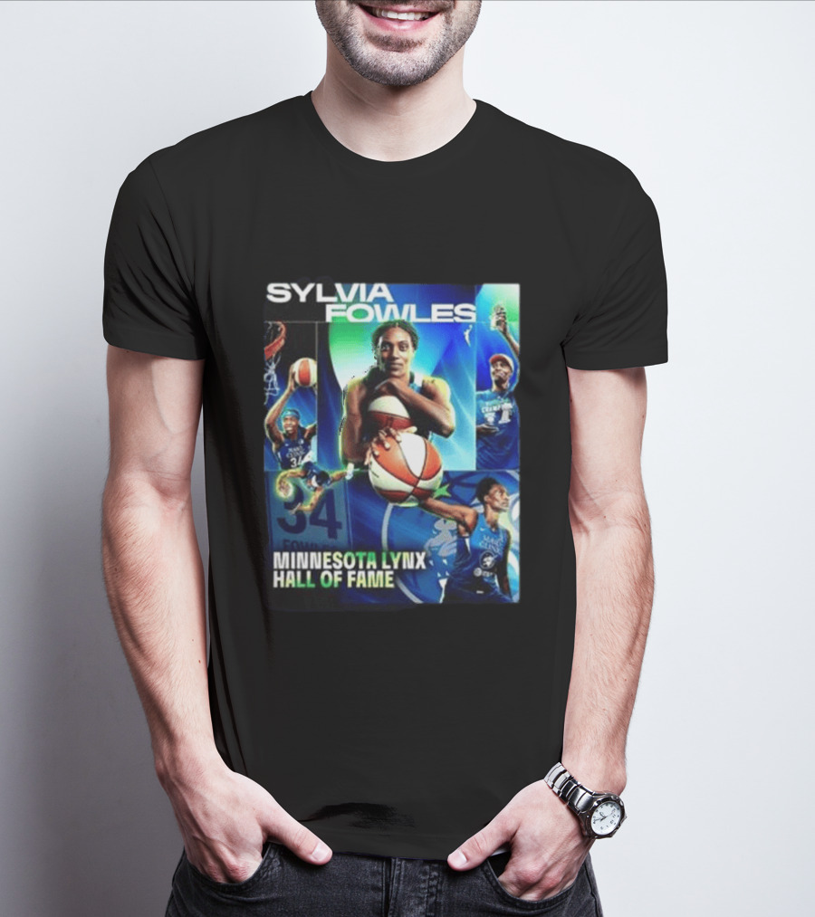 Sylvia Fowles Minnesota Lynx Hall Of Fame Basketball Legend 34 T-Shirt
