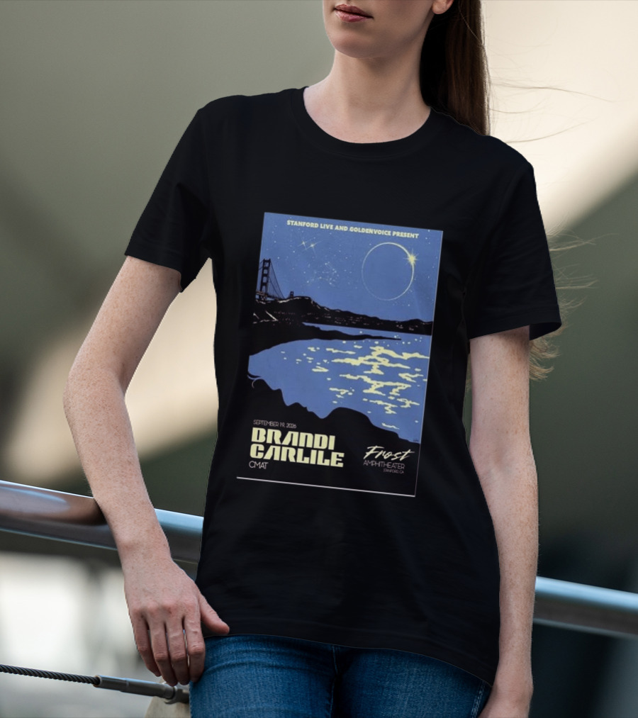 Stanford Live Goldenvoice Presents Brandi Carlile September 19 2026 Frost Amphitheater Stanford CA T-Shirt