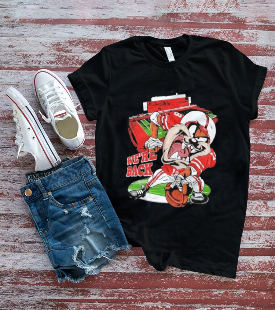 Taz Nebraska Cornhuskers We're Back Memorial Stadium Football T-Shirt
