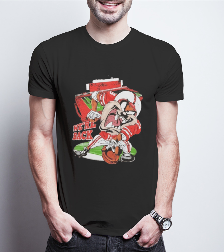 Taz Nebraska Cornhuskers We're Back Memorial Stadium Football T-Shirt
