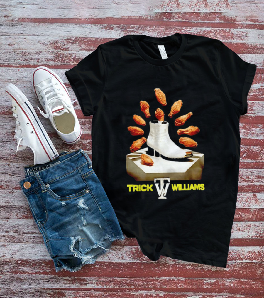Trick Williams WWE Lemon Pepper Steppers Chicken Boot T-Shirt