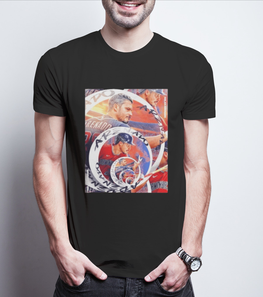 Nolan Arenado Arizona Diamondbacks Baseball Spiral Collage T-Shirt