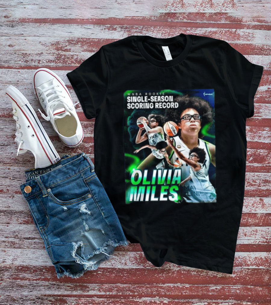 WNBA Rookie Single Season Scoring Record Olivia Miles T-Shirt