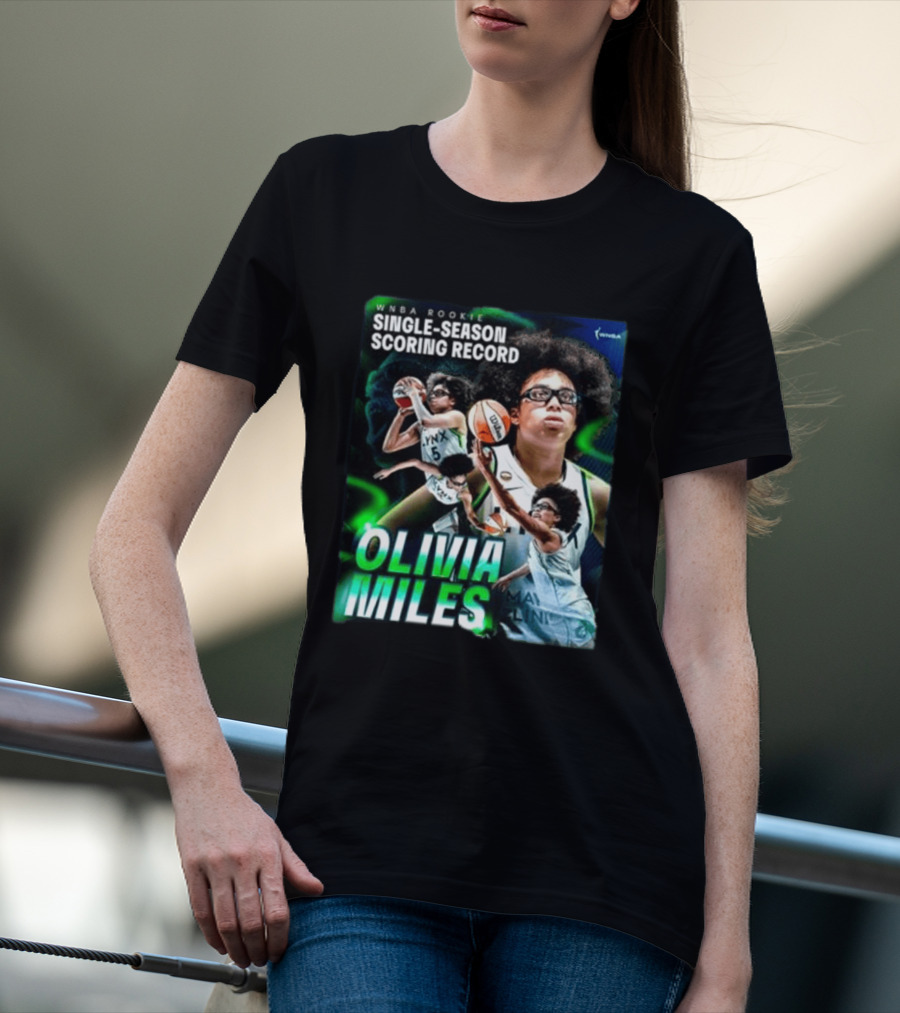 WNBA Rookie Single Season Scoring Record Olivia Miles T-Shirt