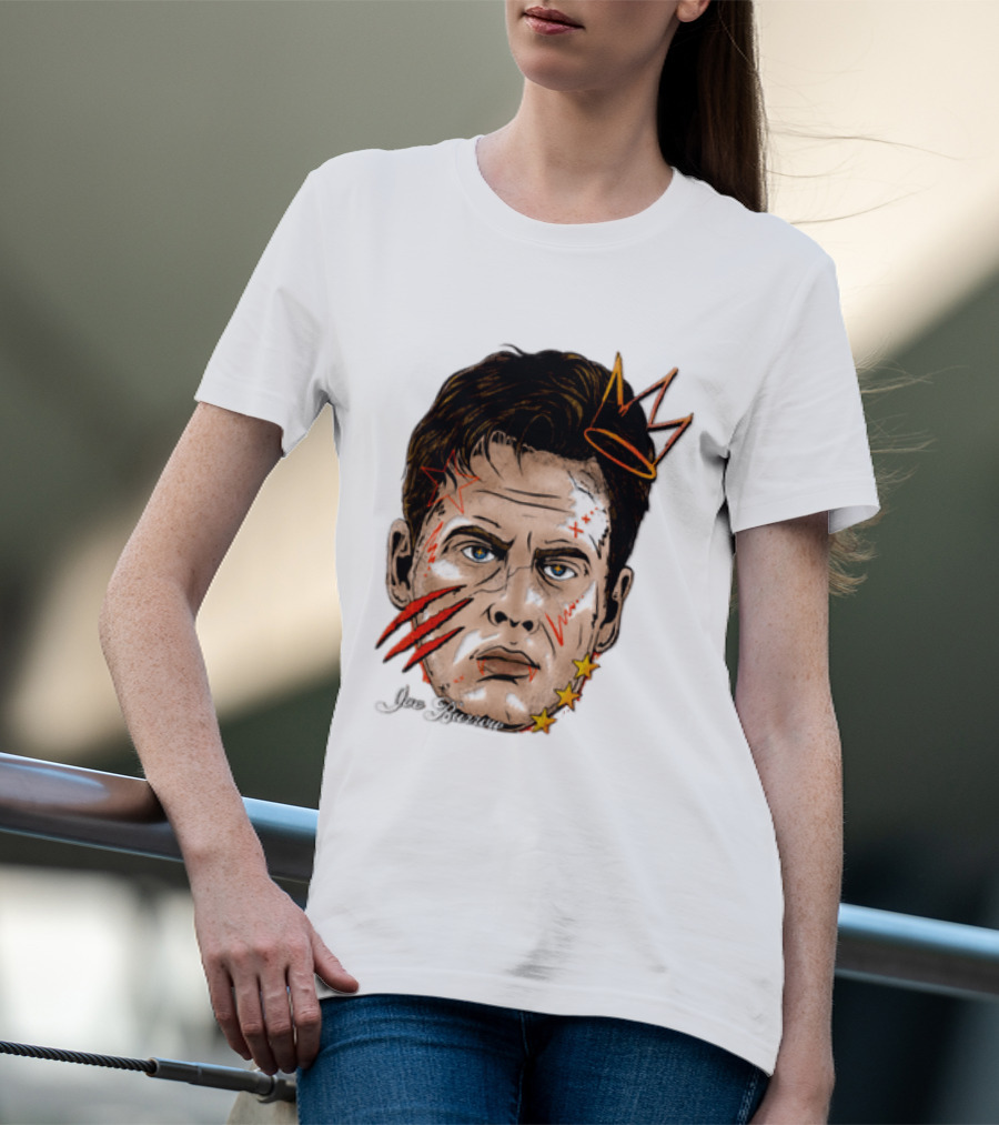 Joe Burrow Fat Head Limited Edition Player Crowned Star Scratches T-Shirt