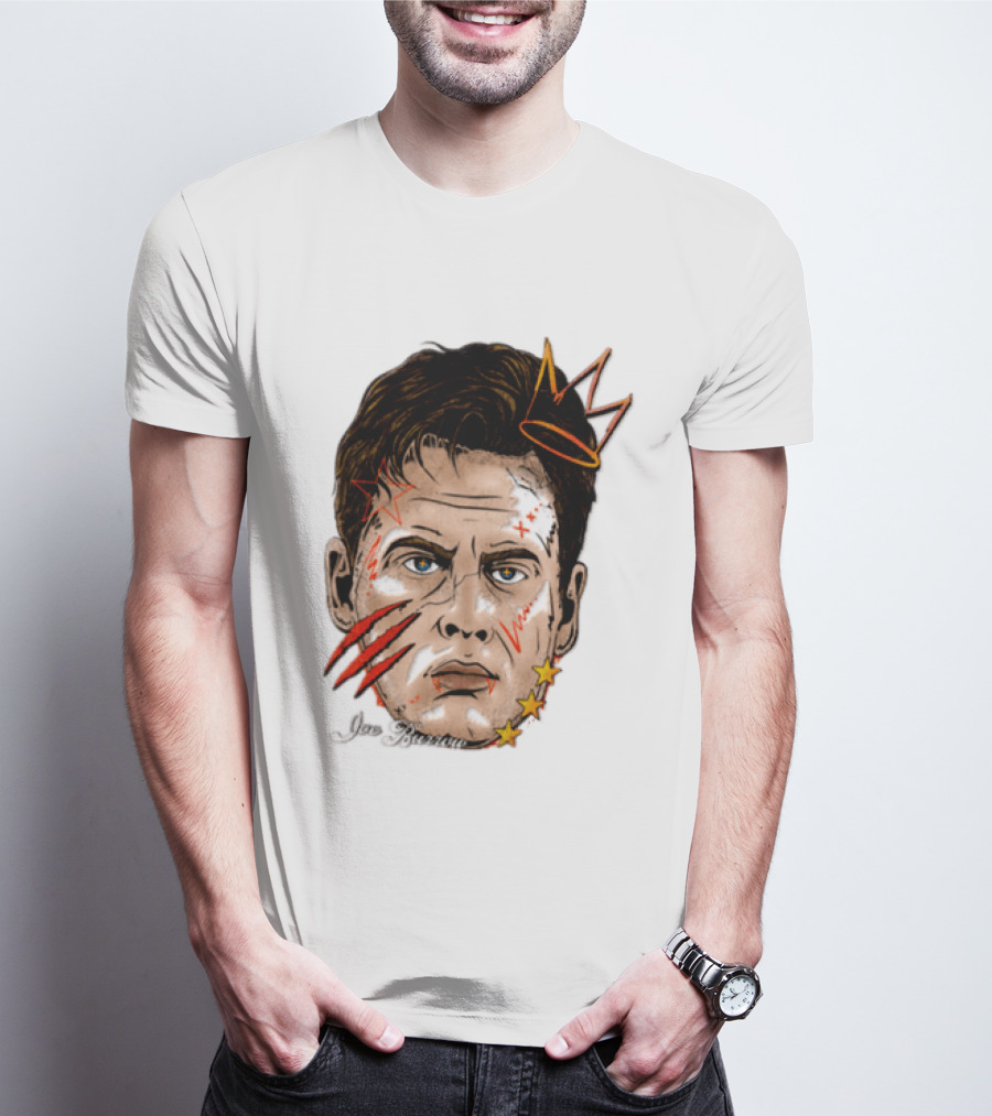Joe Burrow Fat Head Limited Edition Player Crowned Star Scratches T-Shirt