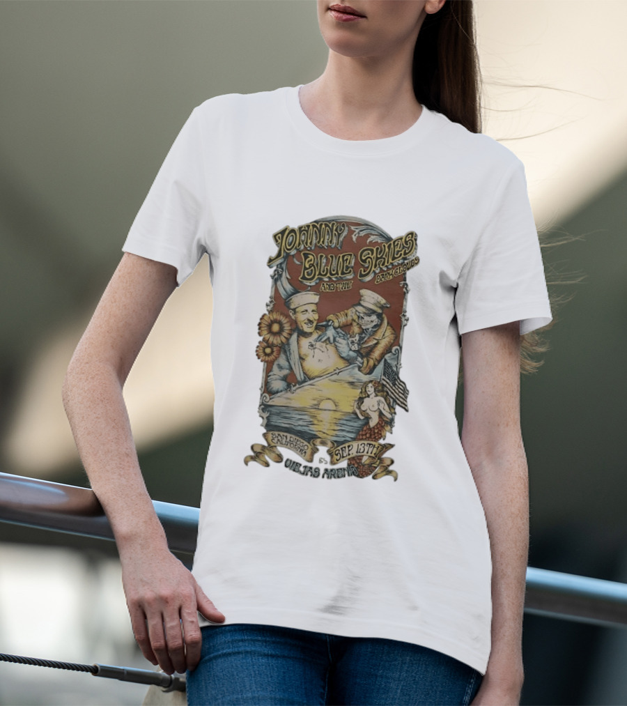 Johnny Blue Skies And The Dark Clouds Live San Diego California Sep 13th Viejas Arena T-Shirt