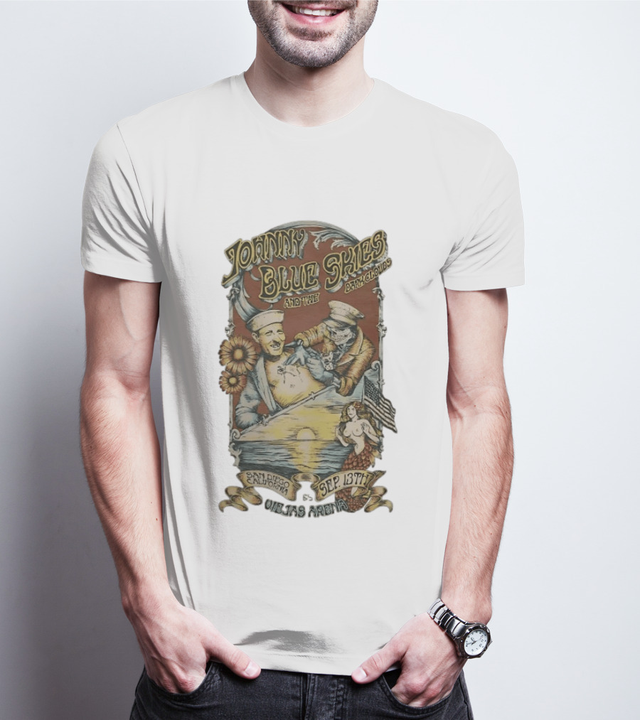 Johnny Blue Skies And The Dark Clouds Live San Diego California Sep 13th Viejas Arena T-Shirt