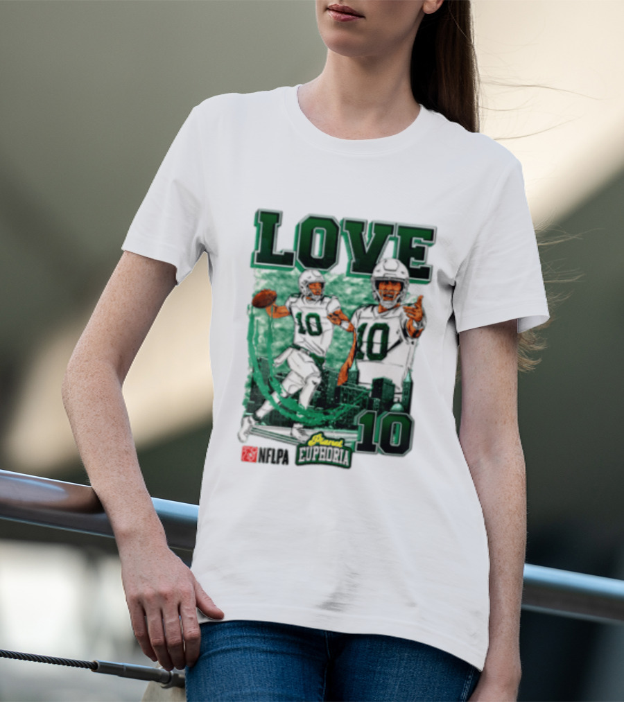 Jordan Love 10 NFLPA Euphoria Player Edition T-Shirt
