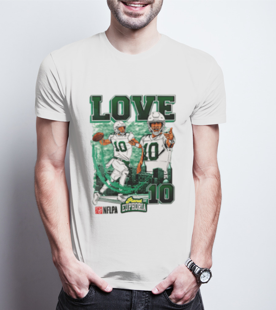 Jordan Love 10 NFLPA Euphoria Player Edition T-Shirt