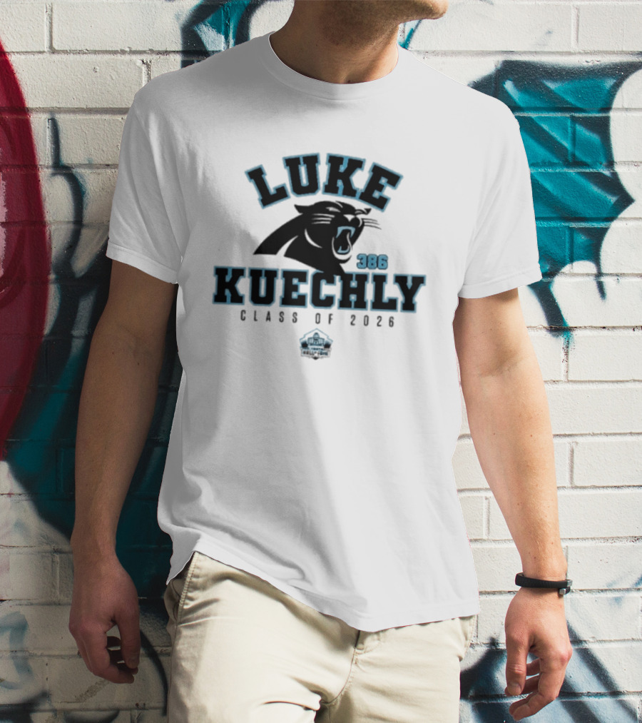 Luke Kuechly Panthers 386 Class Of 2026 Enshrinee Panthers T-Shirt