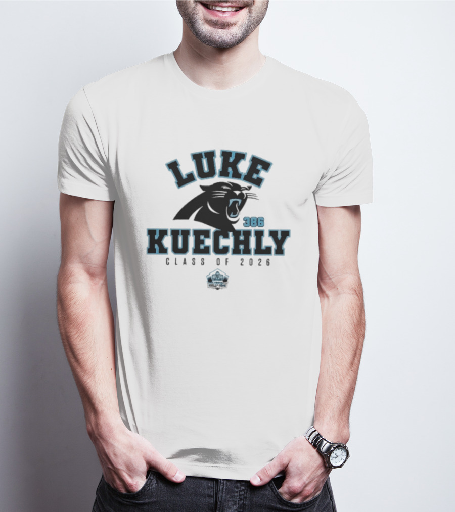 Luke Kuechly Panthers 386 Class Of 2026 Enshrinee Panthers T-Shirt