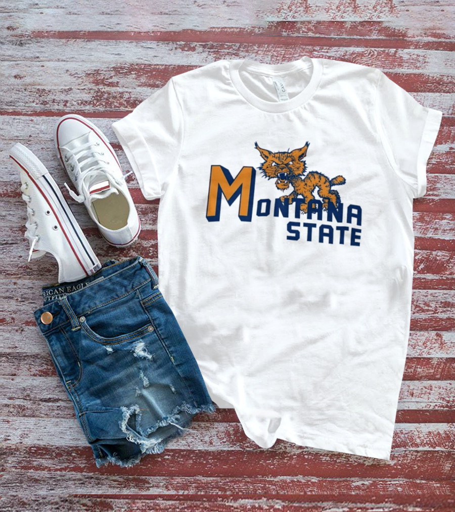 Montana State Bobcats Vintage NCAA Sports T-Shirt