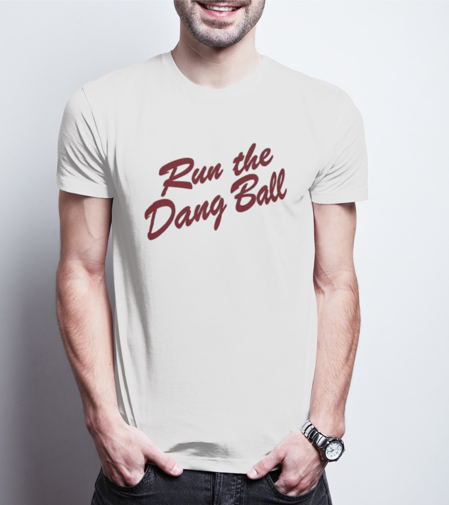 Oklahoma Sooners Run The Dang Ball Football Fan Gear T-Shirt