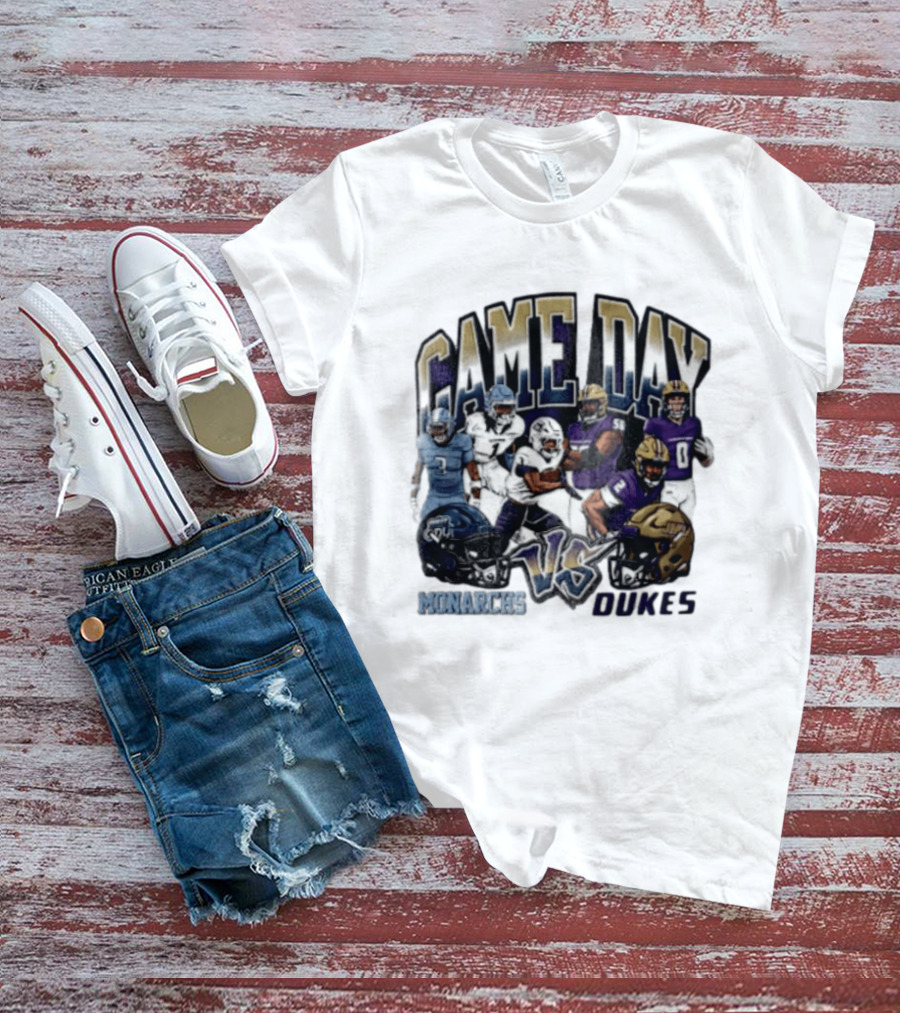 Old Dominion Monarchs Game Day Vs James Madison Dukes NCAA 2026 T-Shirt