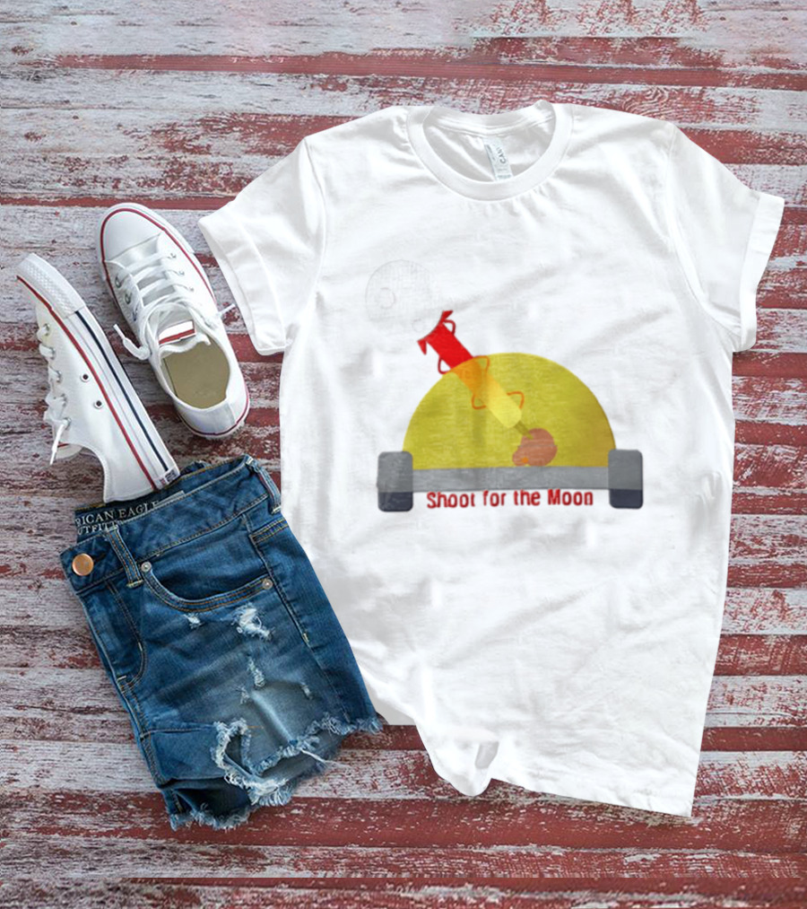 Shoot For The Moon Rocket Launcher Animation T-Shirt