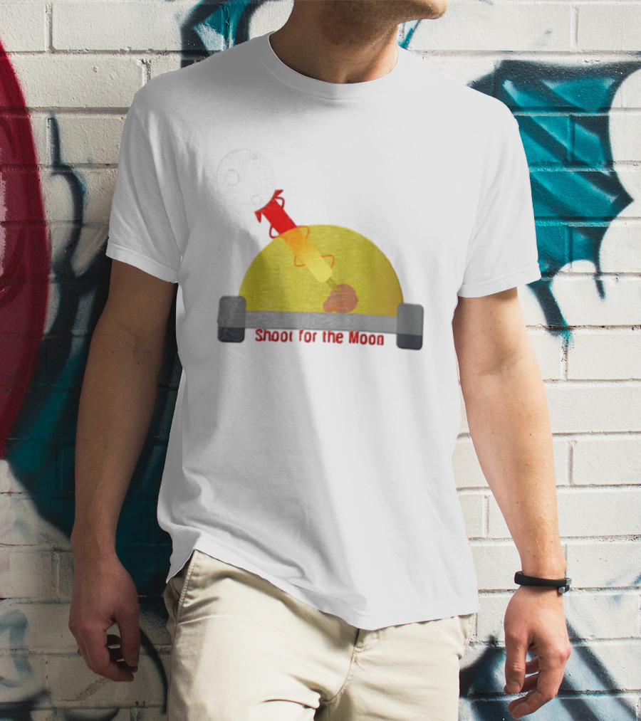 Shoot For The Moon Rocket Launcher Animation T-Shirt