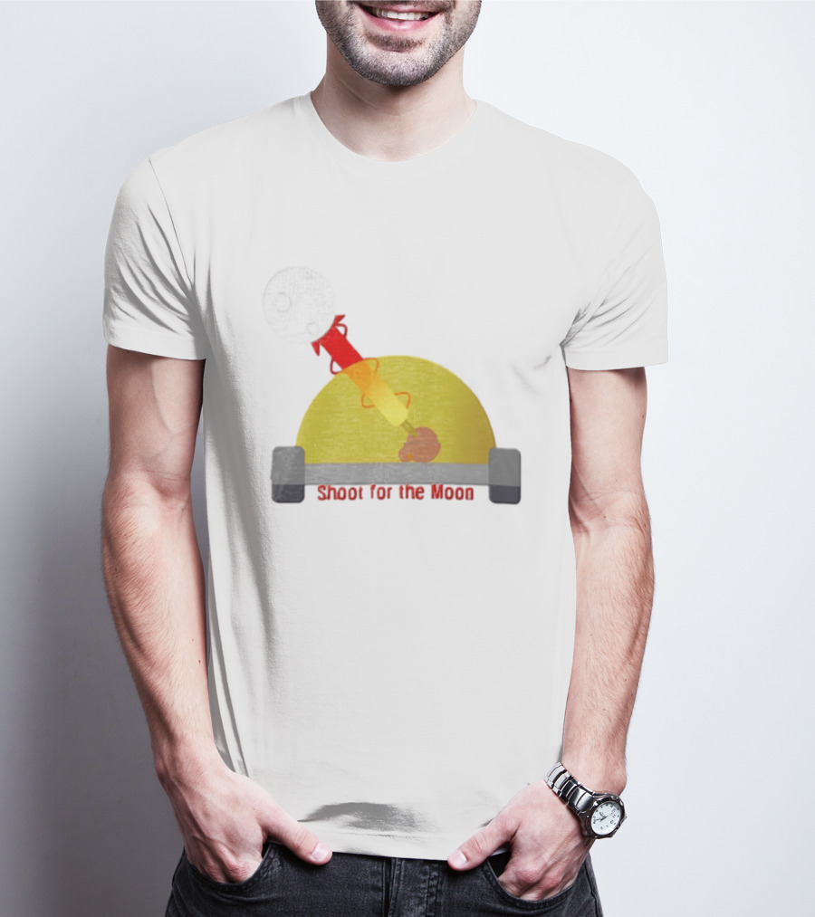 Shoot For The Moon Rocket Launcher Animation T-Shirt