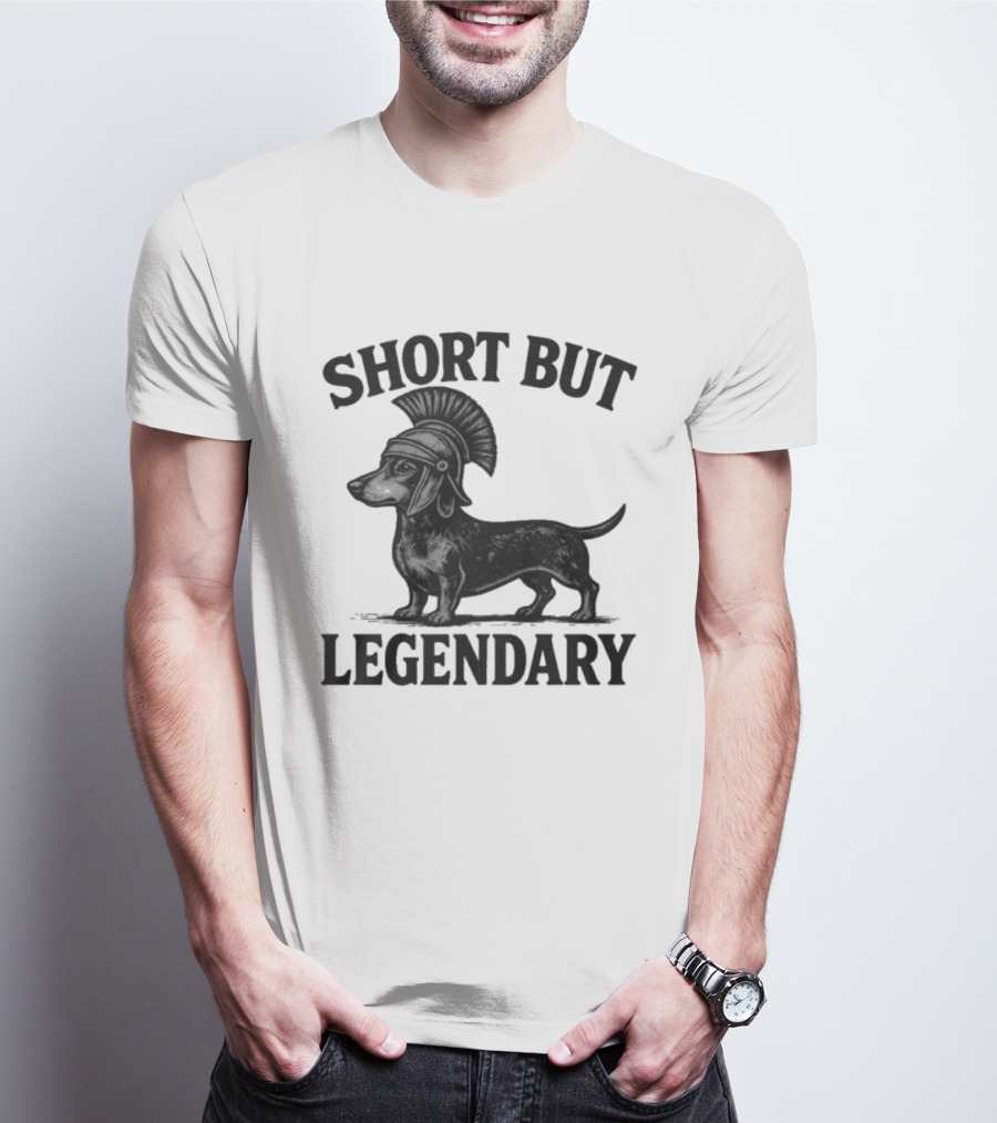 Short But Legendary Roman Warrior Wiener Dog T-Shirt