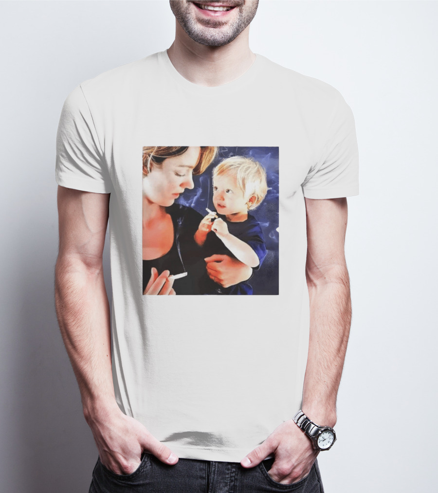 When You Light Up So Does He Anti Smoking Awareness T-Shirt