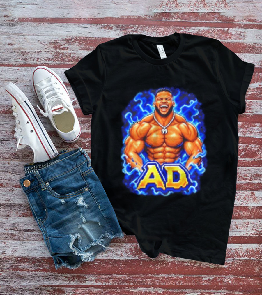 Aaron Donald AD Muscular Cartoon Style Los Angeles Rams 99 T-Shirt