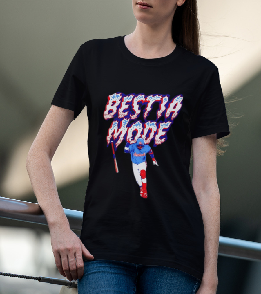 BESTIA MODE Aquicos 13 Baseball Player Athlete T-Shirt