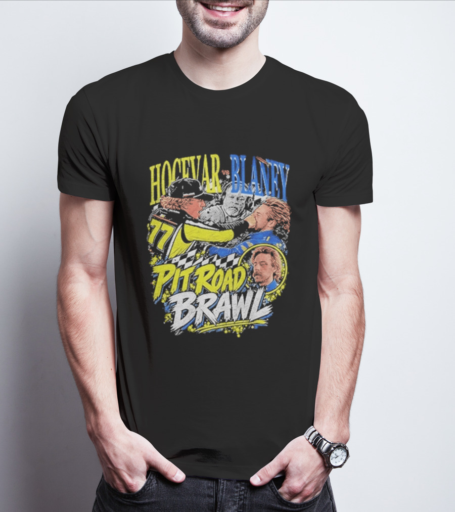 Hocevar Blaney Pit Road Brawl Racing 77 T-Shirt